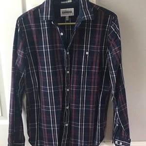 Express button down polo